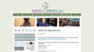 Make an Appointment - Roswell OB/GYN