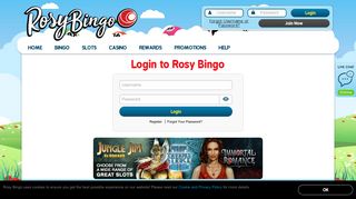Login - Rosy Bingo
