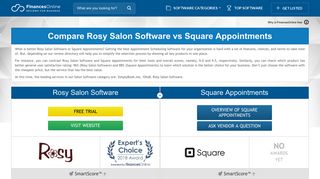 Compare Rosy Salon Software vs Square Appointments 2019 ...