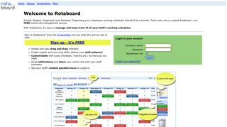 Rota Board: account - login