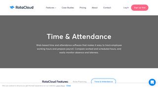 Online Time & Attendance Software - RotaCloud