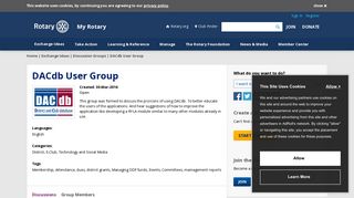 DACdb User Group | My Rotary