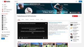 RotarySwing.com Golf Instruction - YouTube