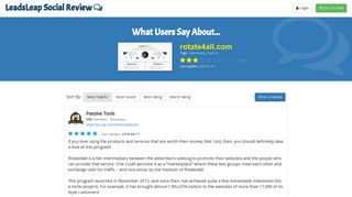 Rotate4all.com Review - What Users Say? - LeadsLeap