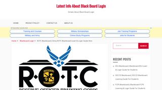 ROTC Blackboard | Army ROTC Blackboard Learn & Login {Guide}