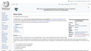 Rote Liste - Wikipedia