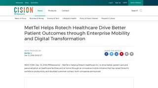 MetTel Helps Rotech Healthcare Drive Better Patient Outcomes ...
