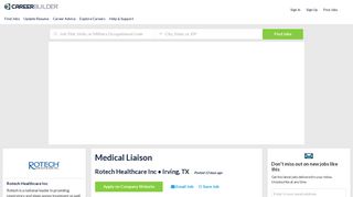 Medical Liaison Jobs in Irving, TX - Rotech Healthcare Inc