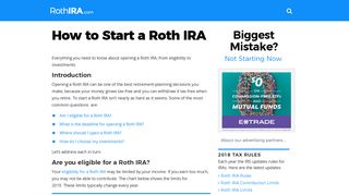 How to Start a Roth IRA | RothIRA.com