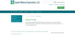 Patient Portal - Jupiter Medical Specialists