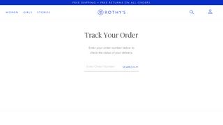 Order Status Finders – Rothy's