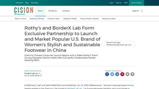 Rothy's and BorderX Lab Form Exclusive Partnership to Launch and ...