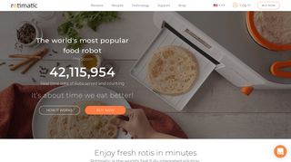 Rotimatic - One touch for fresh rotis - Rotimatic