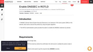 Enable DNSSEC in ROTLD - Hostico