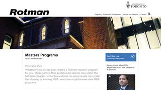 Masters Programs - Rotman School of Management