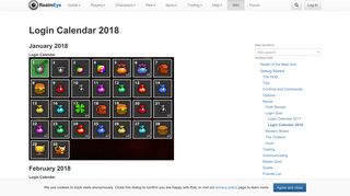 Login Calendar 2018 - the RotMG Wiki | RealmEye.com