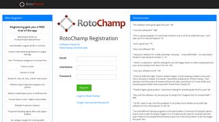 RotoChamp Registration