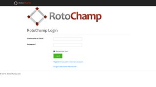 RotoChamp Login