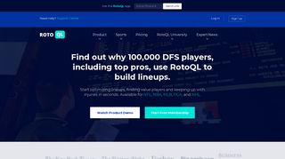 RotoQL | Daily Fantasy Sports Tool for DraftKings and FanDuel