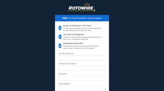 10-Day Free Trial | RotoWire.com