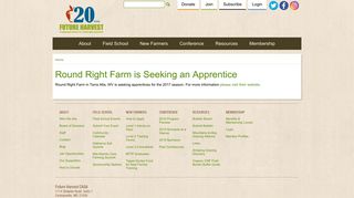 Round Right Farm is Seeking an Apprentice | Future Harvest - A ...