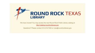 Round Rock Library Catalog