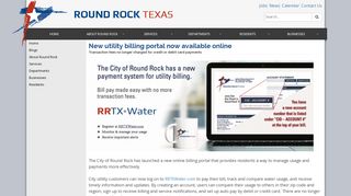 New utility billing portal now available online - City of Round Rock
