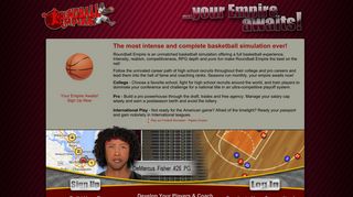 Free Online Basketball Game | American ... - Roundball Empire