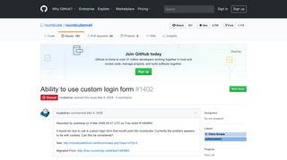 Ability to use custom login form · Issue #1402 · roundcube ... - GitHub