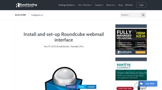 Install and set-up Roundcube webmail interface | RoseHosting