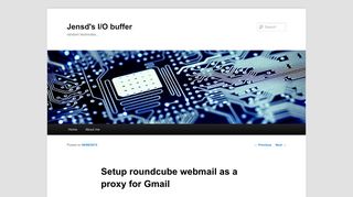Setup roundcube webmail as a proxy for Gmail | Jensd's I/O buffer