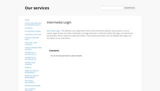 Intermedia Login - Our services - Google Sites