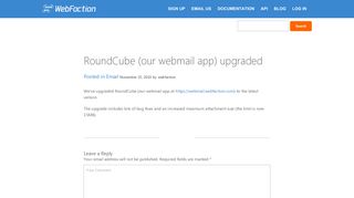 RoundCube (our webmail app) upgraded » WebFaction Blog