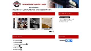 MyVolunteerPage - Roundhouse Community Arts & Recreation Centre