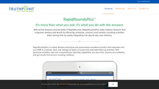 Rounding Solutions | Productivity Tools | RapidRounds - TruthPoint