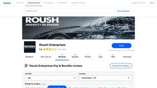 Working at Roush Enterprises: 86 Reviews about Pay & Benefits ...