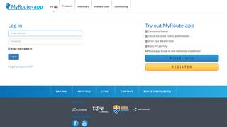 Log in – MyRoute-app: The #1 all-in-one route tool