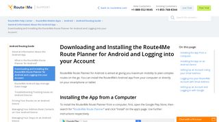 Downloading and Installing the Route4Me Route Planner for Android ...