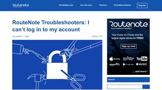 RouteNote Troubleshooters: I can't log in to my account - RouteNote ...