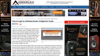 How to Login to a Wireless Router: A Beginners' Guide | Audioholics