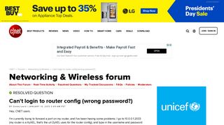 [Solved] Can't login to router config (wrong password?) - Forums ...