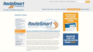 RouteSmart Online Certified Routing Professional | Routesmart