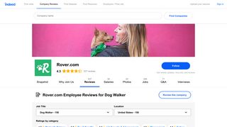Working as a Dog Walker at Rover.com: 130 Reviews | Indeed.com