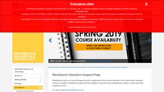 Blackboard: Glassboro | Information Resources ... - Rowan University
