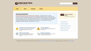 Rowan Online Portal | Rowan Online