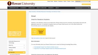 Email | Information Resources and Technology | Rowan University