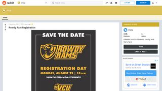 Rowdy Ram Registration : vcu - Reddit