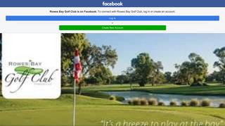 Rowes Bay Golf Club - Home - Facebook Touch