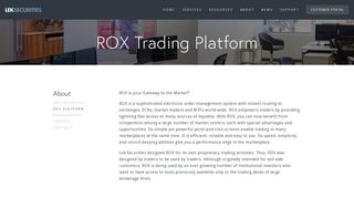 ROX Platform — Lek Securities Corp.