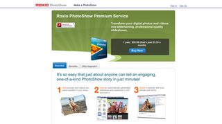Roxio PhotoShow Premium Service - Roxio PhotoShow | Purchase ...